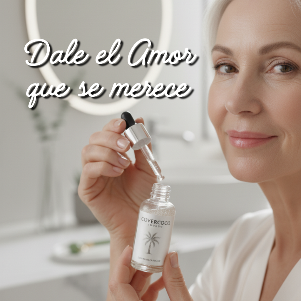 Sérum Facial de Coco – Anti-edad natural y reparador