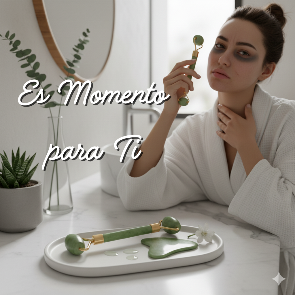 Set de Rodillo de Jade y Gua Sha