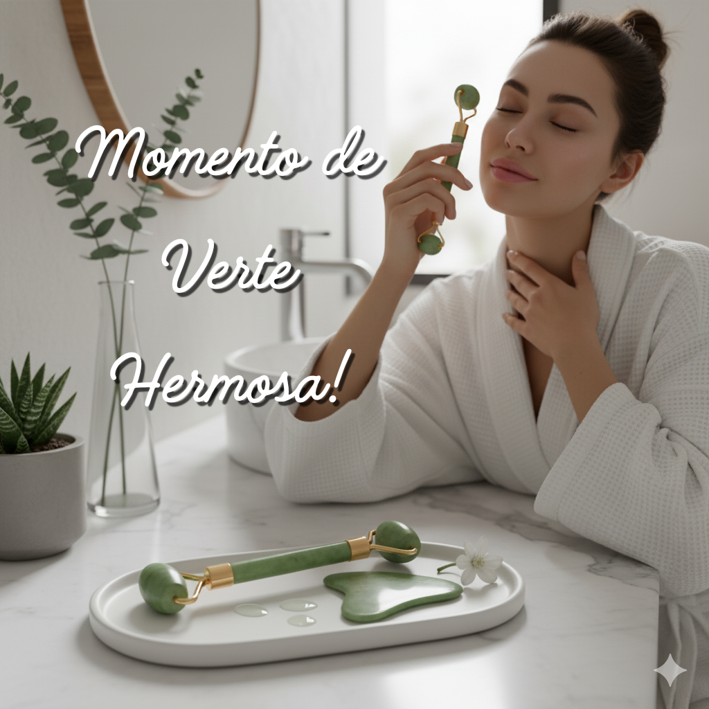Set de Rodillo de Jade y Gua Sha