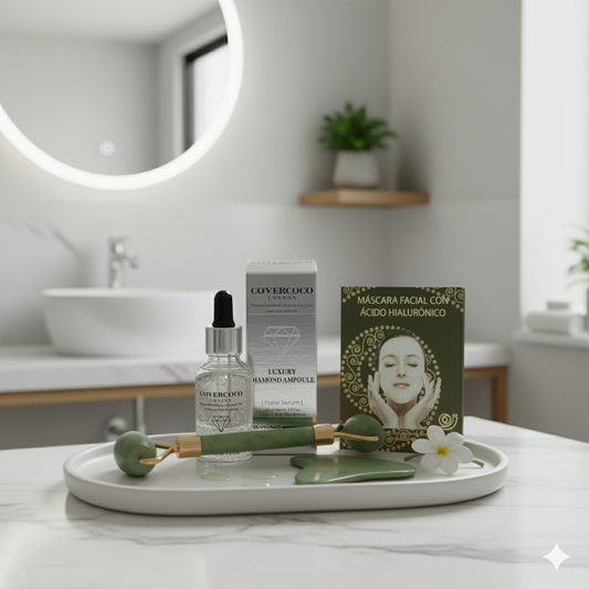 Pack Belleza y Juventud Facial Rodillo Jade + Sérum + (Máscara de Regalo)