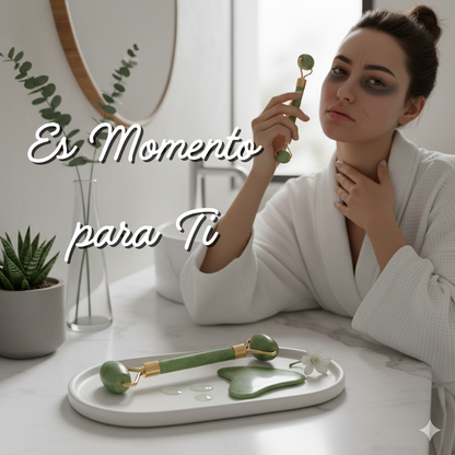 Set de Rodillo de Jade y Gua Sha